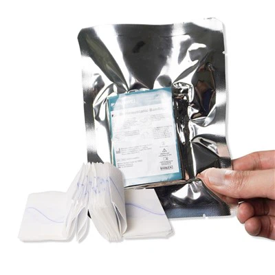 Z-folded kaolin hemostatisk gasväv